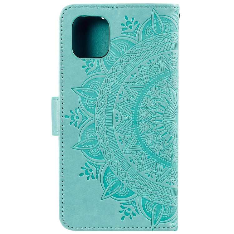 For iPhone 14 Totem Flower Embossed Leather Case