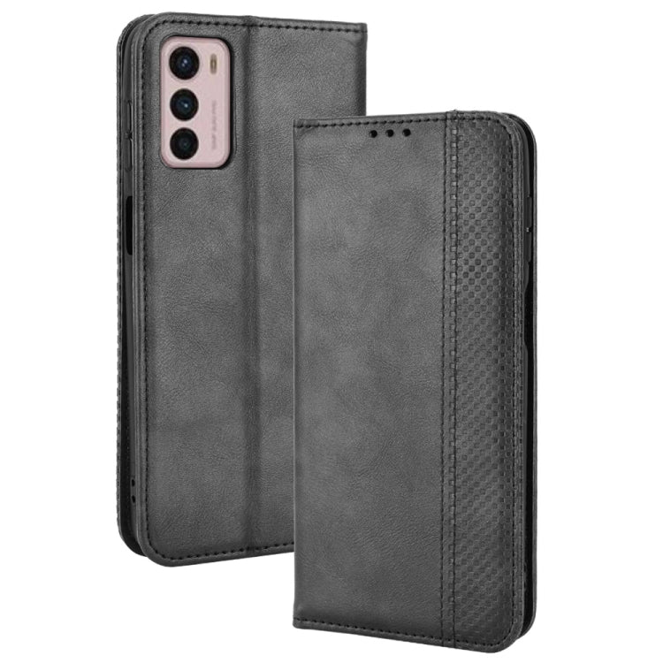 For Motorola Moto G42 Magnetic Buckle Retro Texture Leather Phone Case