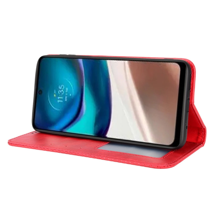 For Motorola Moto G42 Magnetic Buckle Retro Texture Leather Phone Case