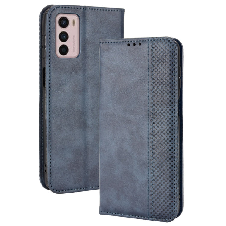 For Motorola Moto G42 Magnetic Buckle Retro Texture Leather Phone Case