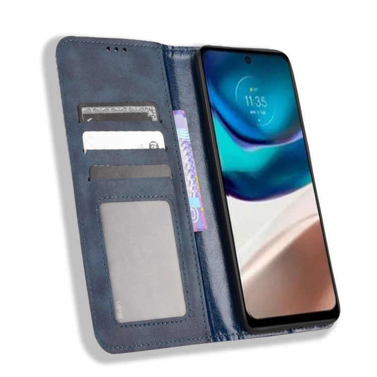 For Motorola Moto G42 Magnetic Buckle Retro Texture Leather Phone Case