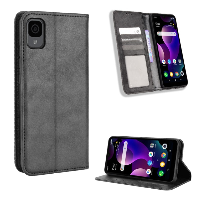 For TCL 30Z Magnetic Buckle Retro Texture Leather Phone Case