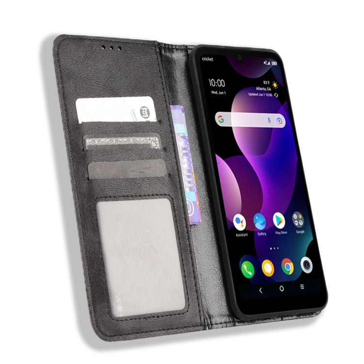 For TCL 30Z Magnetic Buckle Retro Texture Leather Phone Case