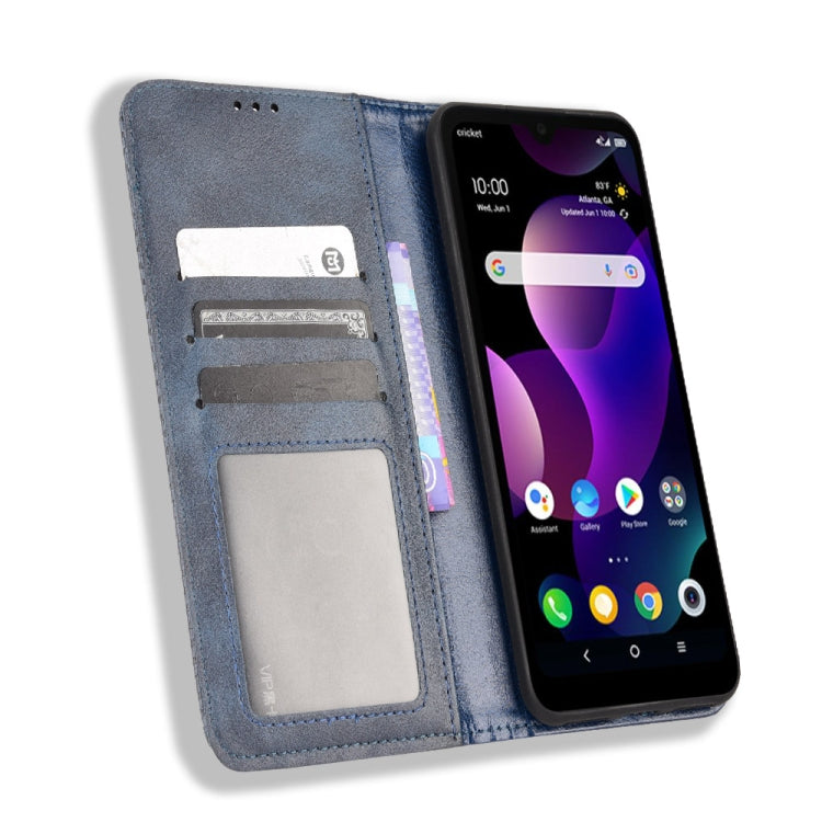 For TCL 30Z Magnetic Buckle Retro Texture Leather Phone Case