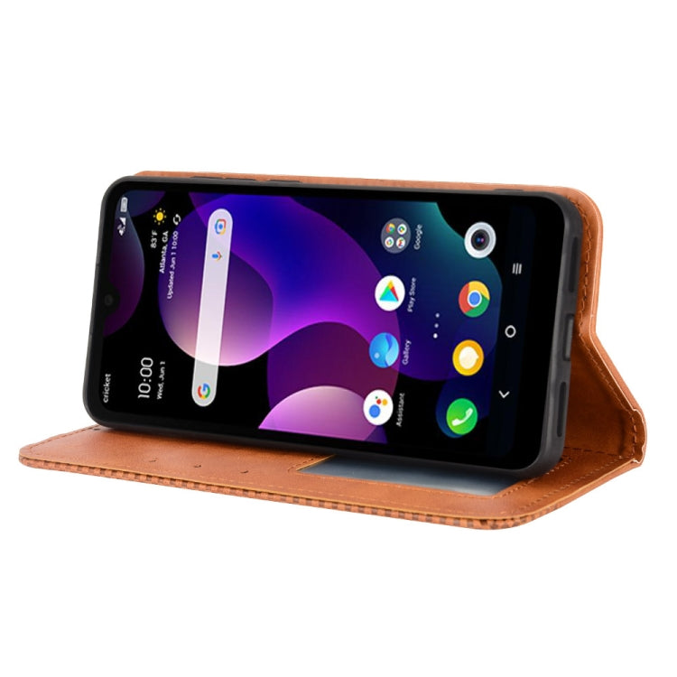 For TCL 30Z Magnetic Buckle Retro Texture Leather Phone Case