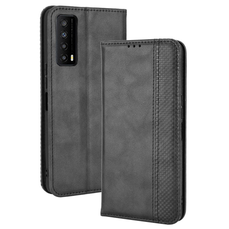 For TCL Stylus 5G Magnetic Buckle Retro Texture Leather Phone Case