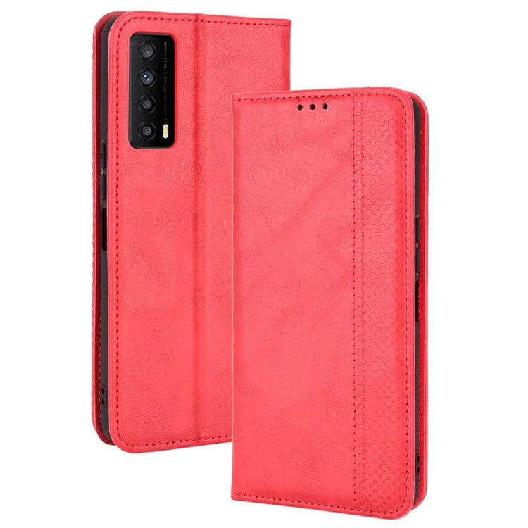 For TCL Stylus 5G Magnetic Buckle Retro Texture Leather Phone Case