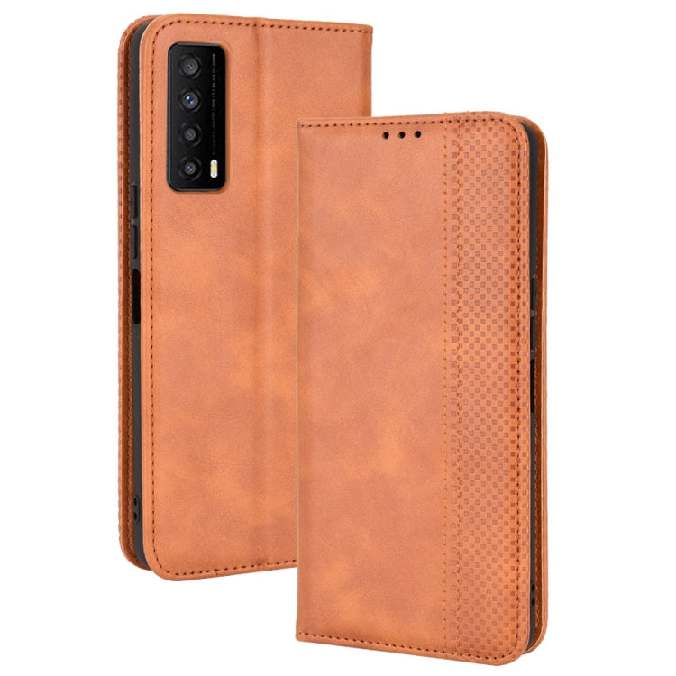 For TCL Stylus 5G Magnetic Buckle Retro Texture Leather Phone Case