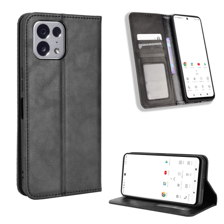 For TONE E22 Magnetic Buckle Retro Texture Leather Phone Case