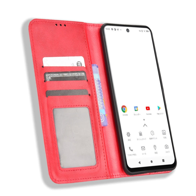 For TONE E22 Magnetic Buckle Retro Texture Leather Phone Case