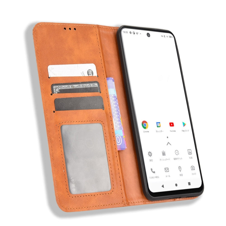For TONE E22 Magnetic Buckle Retro Texture Leather Phone Case