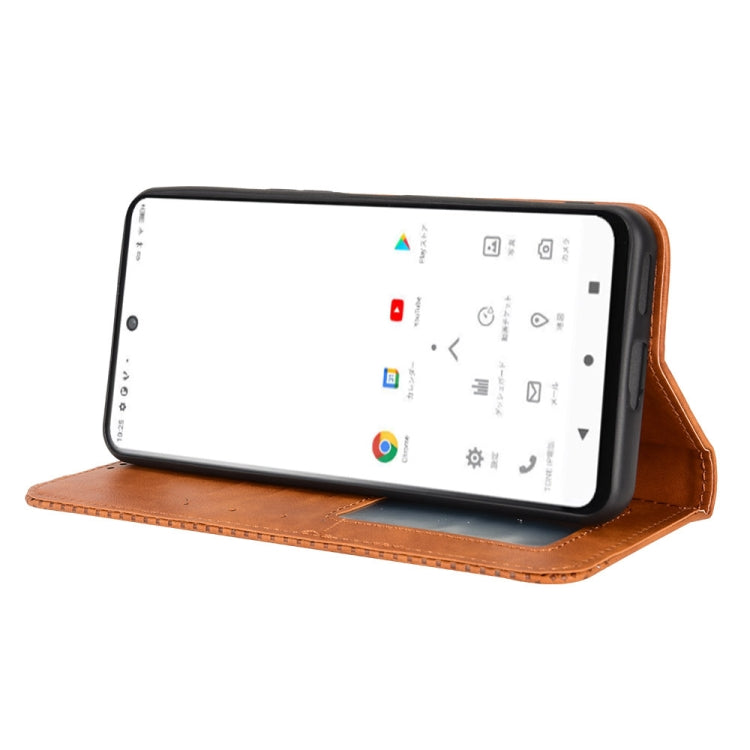 For TONE E22 Magnetic Buckle Retro Texture Leather Phone Case