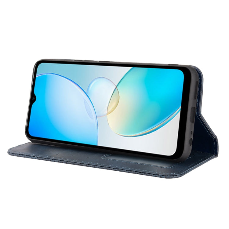 For Infinix Hot 12i Magnetic Buckle Retro Texture Leather Phone Case