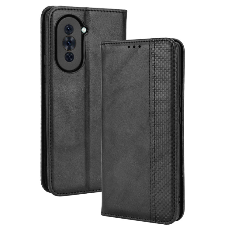 For Huawei nova 10 Magnetic Buckle Retro Texture Leather Phone Case