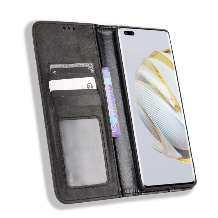 For Huawei nova 10 Magnetic Buckle Retro Texture Leather Phone Case