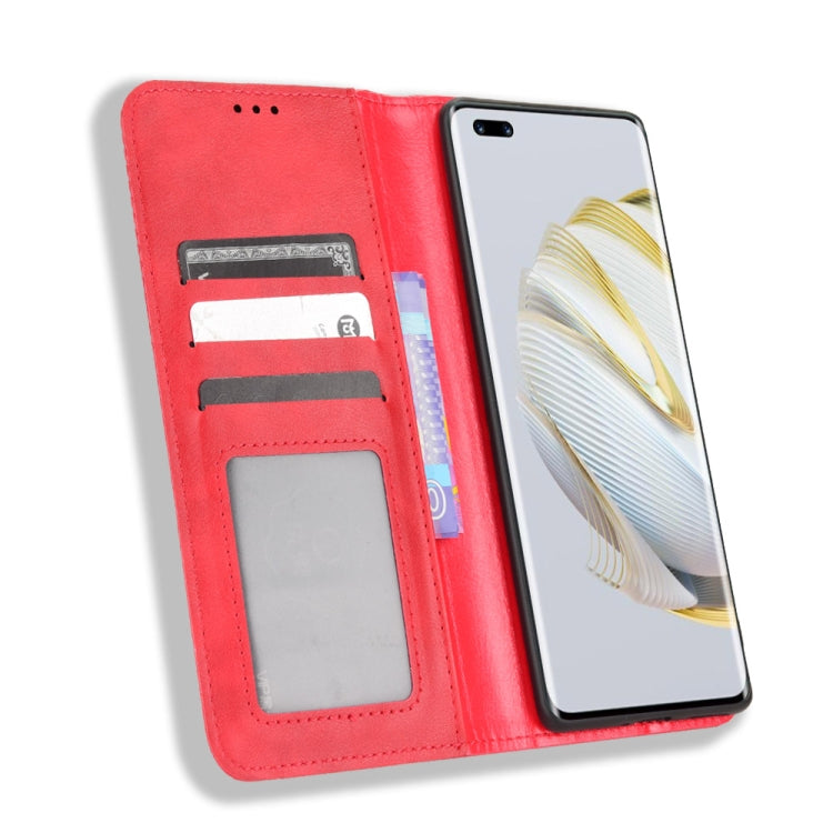 For Huawei nova 10 Magnetic Buckle Retro Texture Leather Phone Case