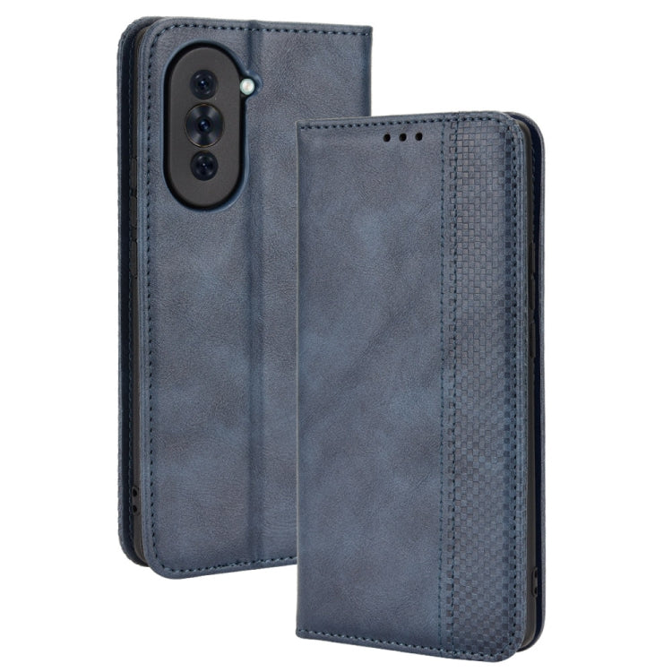 For Huawei nova 10 Magnetic Buckle Retro Texture Leather Phone Case