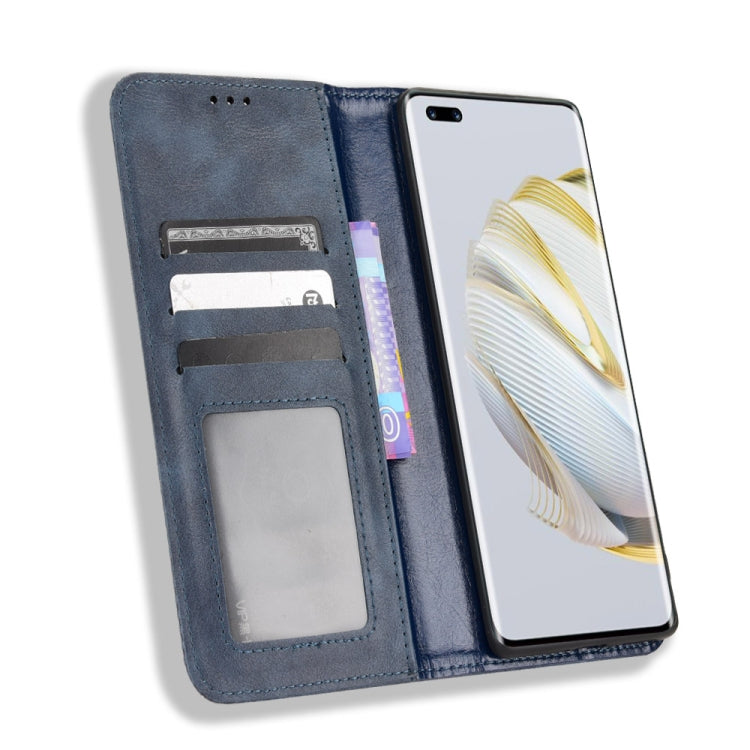 For Huawei nova 10 Magnetic Buckle Retro Texture Leather Phone Case