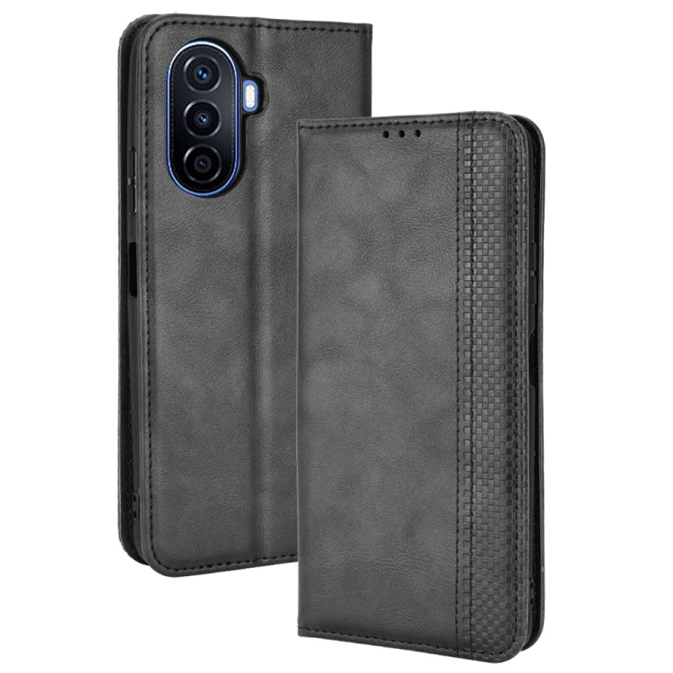 For Huawei nova Y70 / nova Y70 Plus Magnetic Buckle Retro Texture Leather Phone Case