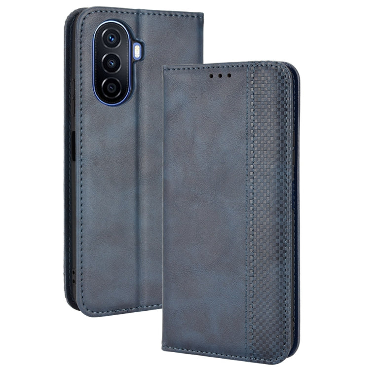 For Huawei nova Y70 / nova Y70 Plus Magnetic Buckle Retro Texture Leather Phone Case