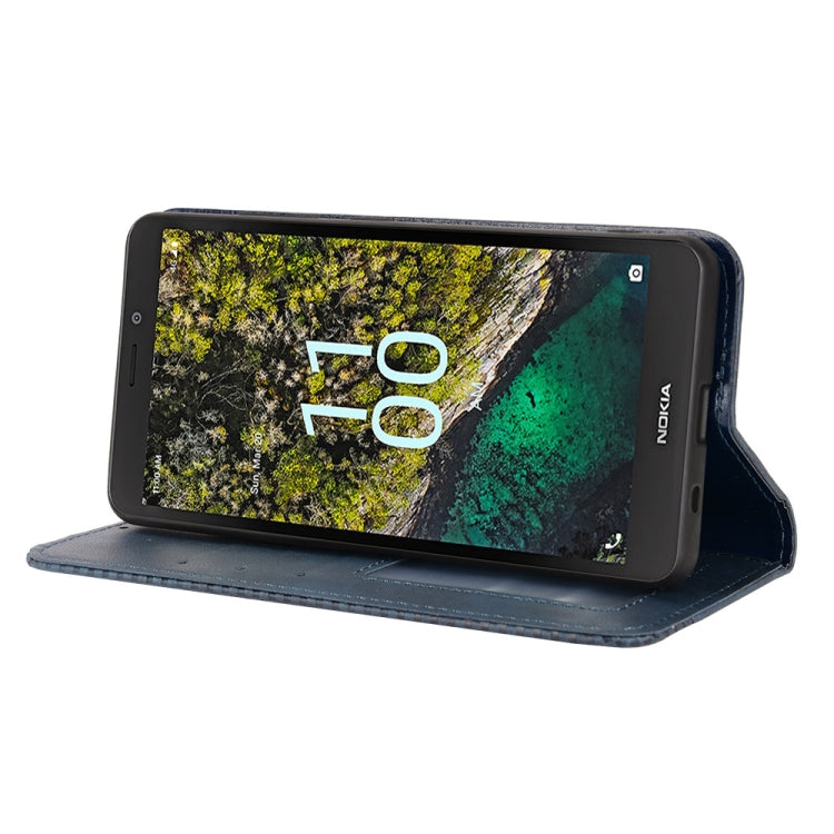 For Nokia C100 Magnetic Buckle Retro Texture Leather Phone Case