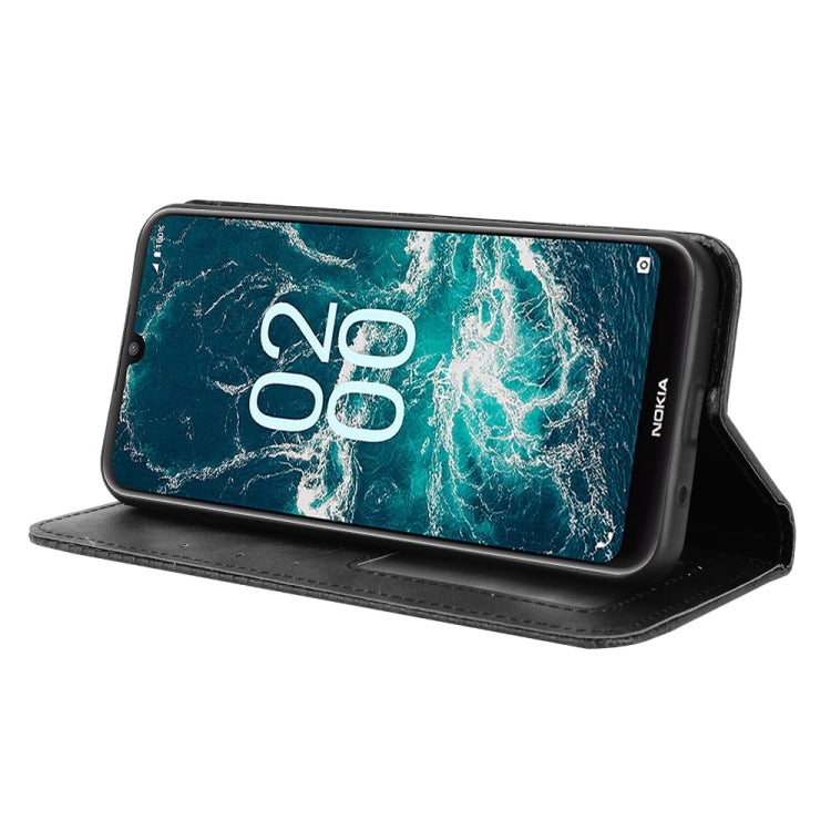 For Nokia C200 Magnetic Buckle Retro Texture Leather Phone Case