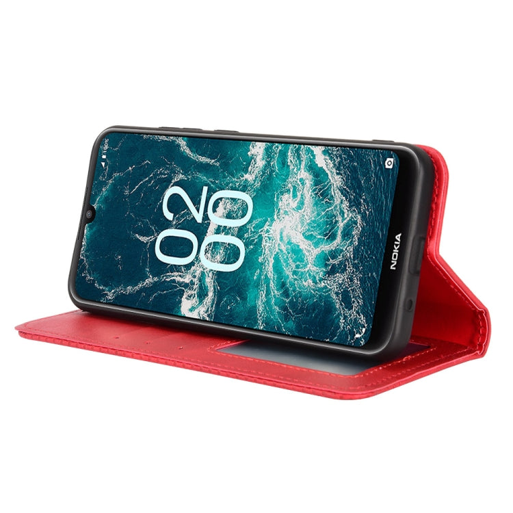 For Nokia C200 Magnetic Buckle Retro Texture Leather Phone Case
