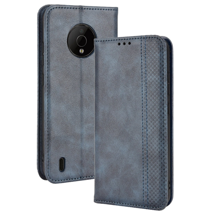 For Nokia C200 Magnetic Buckle Retro Texture Leather Phone Case
