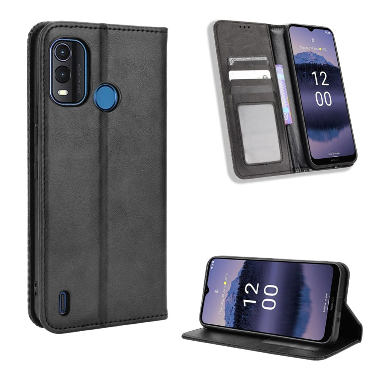 For Nokia G11 Plus Magnetic Buckle Retro Texture Leather Phone Case