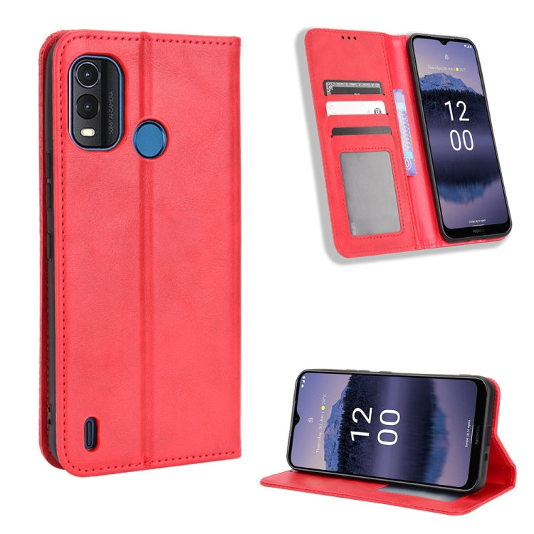 For Nokia G11 Plus Magnetic Buckle Retro Texture Leather Phone Case