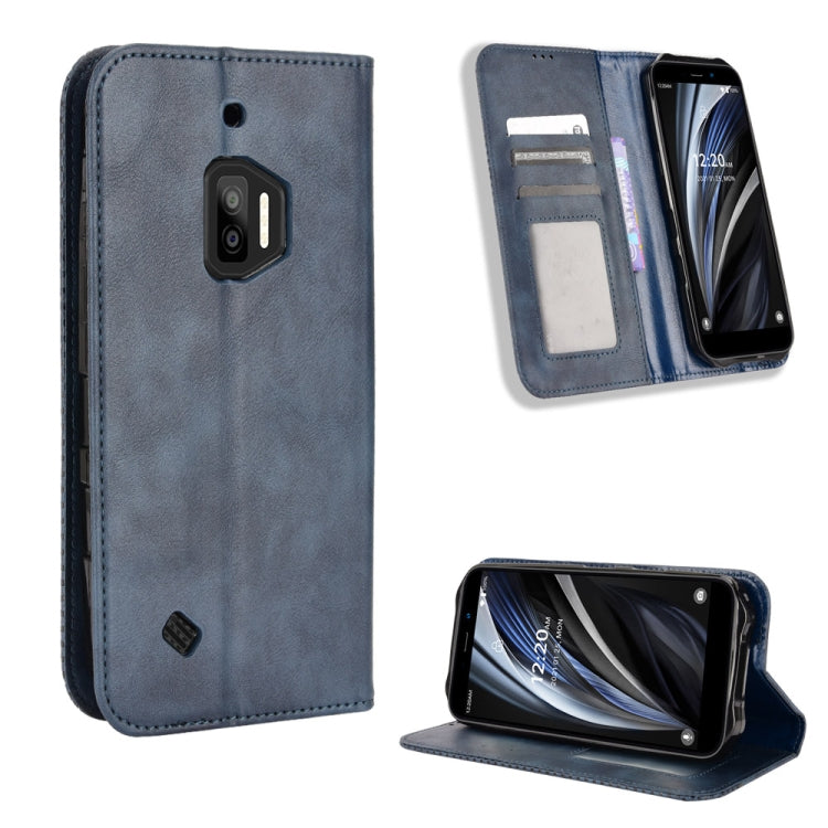For Oukitel WP12 / WP12 Pro Magnetic Buckle Retro Texture Leather Phone Case