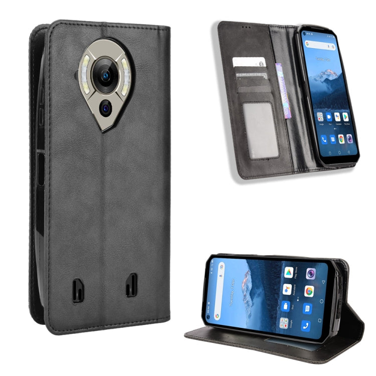 For Oukitel WP16 Magnetic Buckle Retro Texture Leather Phone Case