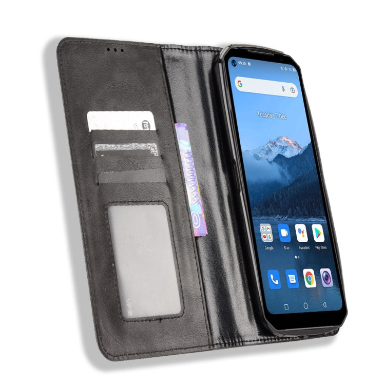 For Oukitel WP16 Magnetic Buckle Retro Texture Leather Phone Case