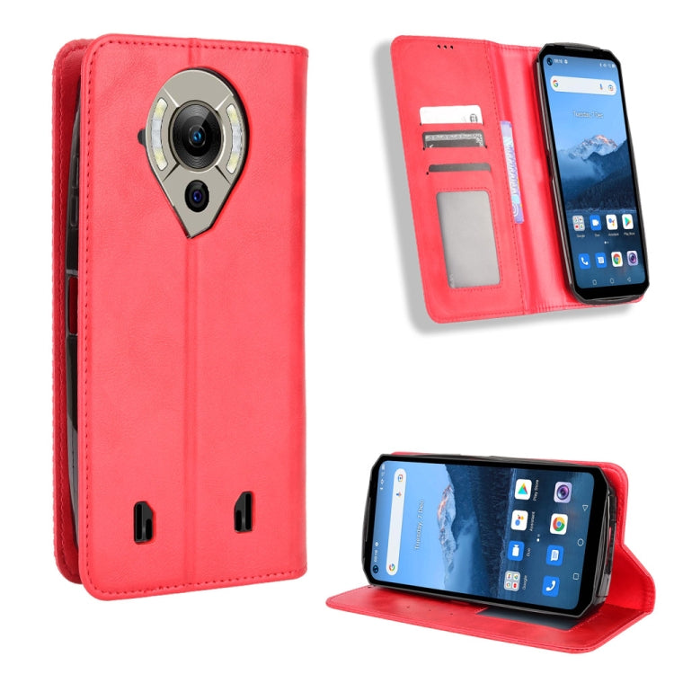 For Oukitel WP16 Magnetic Buckle Retro Texture Leather Phone Case