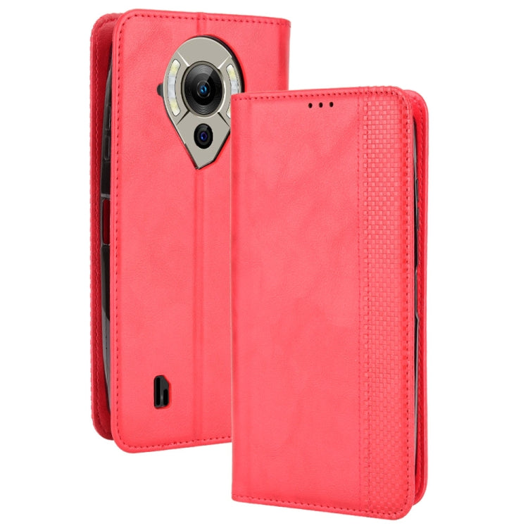 For Oukitel WP16 Magnetic Buckle Retro Texture Leather Phone Case