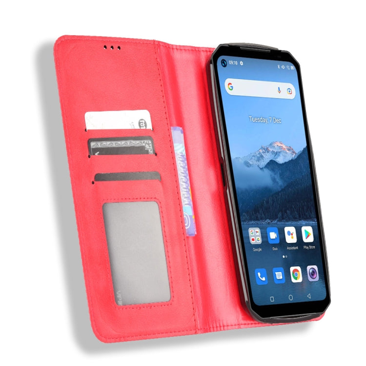 For Oukitel WP16 Magnetic Buckle Retro Texture Leather Phone Case