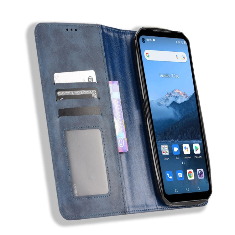 For Oukitel WP16 Magnetic Buckle Retro Texture Leather Phone Case