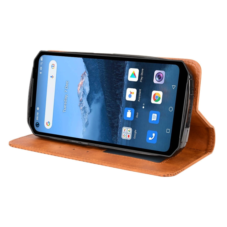 For Oukitel WP16 Magnetic Buckle Retro Texture Leather Phone Case