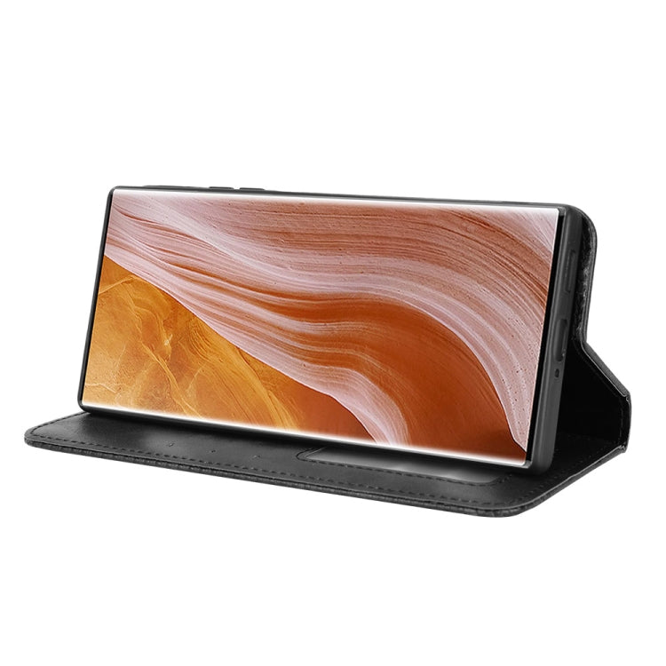 For ZTE Axon 40 Ultra Magnetic Buckle Retro Texture Leather Phone Case