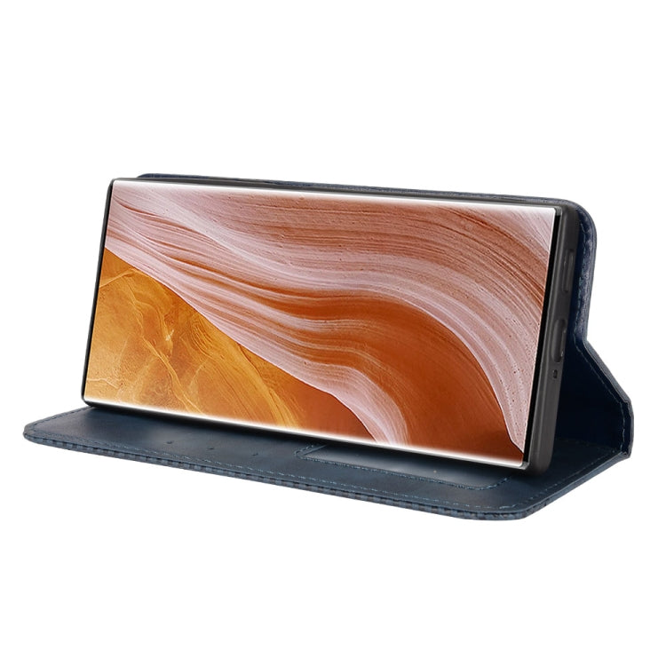 For ZTE Axon 40 Ultra Magnetic Buckle Retro Texture Leather Phone Case
