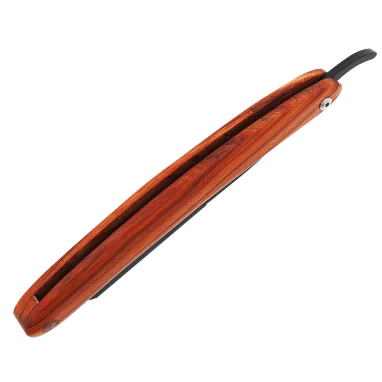 H-12 Men Replaceable Blade Stainless Steel Straight Folding Edge Shaving Razor(Long Black Blade Holder)
