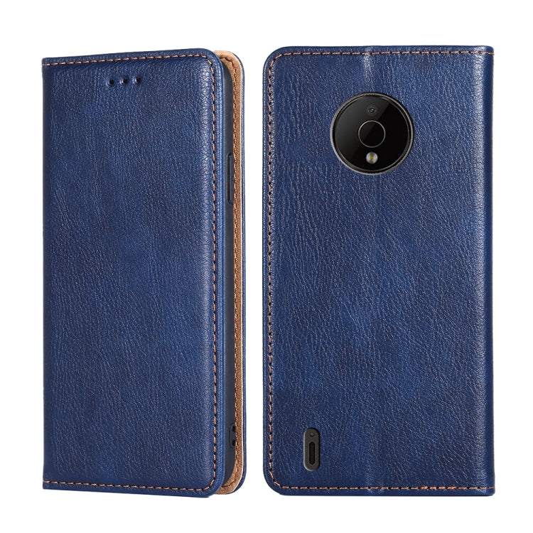 For Nokia C200 Gloss Oil Solid Color Magnetic Flip Leather Phone Case