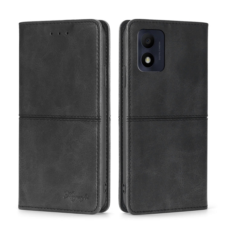 For Alcatel 1B 2022 Cow Texture Magnetic Horizontal Flip Leather Phone Case