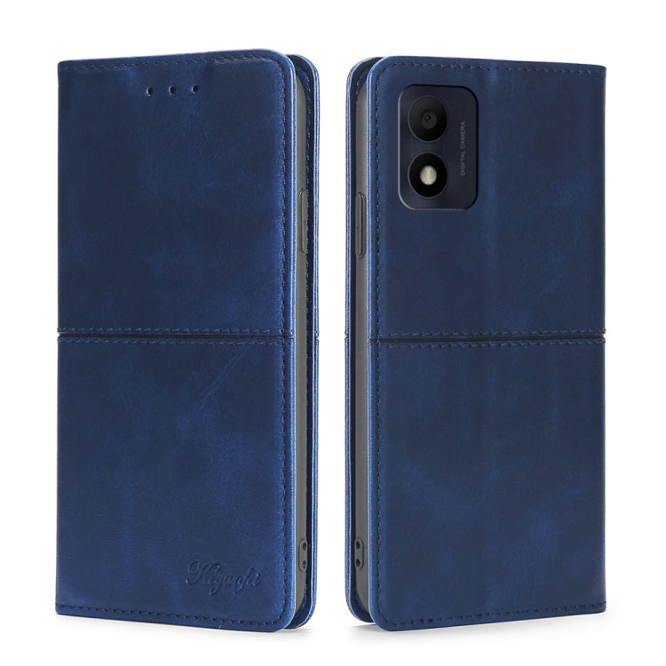 For Alcatel 1B 2022 Cow Texture Magnetic Horizontal Flip Leather Phone Case