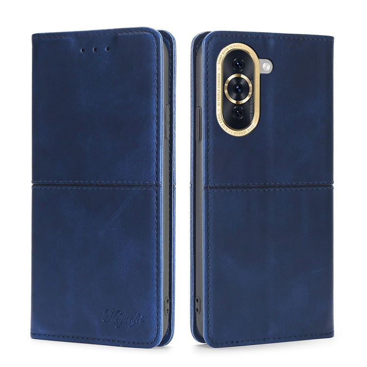 For Huawei Nova 10 Cow Texture Magnetic Horizontal Flip Leather Phone Case