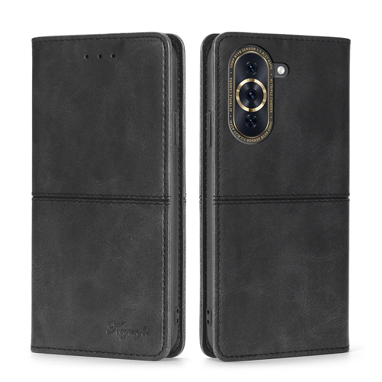For Huawei Nova 10 Pro Cow Texture Magnetic Horizontal Flip Leather Phone Case