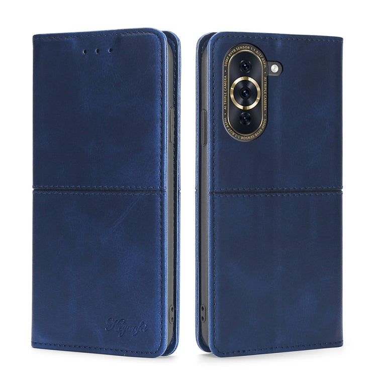 For Huawei Nova 10 Pro Cow Texture Magnetic Horizontal Flip Leather Phone Case