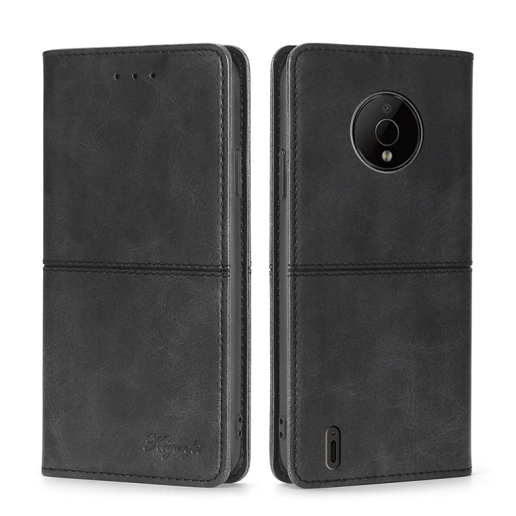 For Nokia C200 Cow Texture Magnetic Horizontal Flip Leather Phone Case