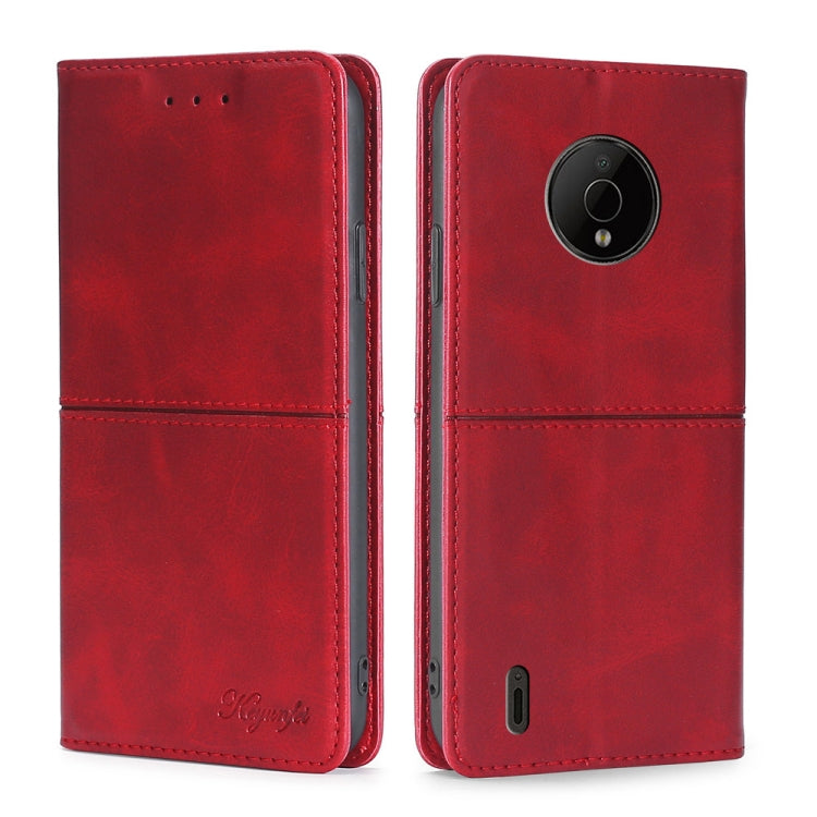 For Nokia C200 Cow Texture Magnetic Horizontal Flip Leather Phone Case