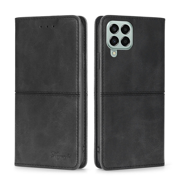For Samsung Galaxy M33 5G Cow Texture Magnetic Horizontal Flip Leather Phone Case